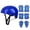 Blue, variant on 7-Piece Kids Cycling Helmet and Knee Elbow Pad Set for Bike Scooter Skate and Outdoor Protective Gear