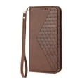 thumbnail image 3 of Case for Samsung Galaxy S23, Magnetic Matte Premium PU Leather Stand Flip Cover with Card Slots and Wallet, Shockproof and Full Body Protection Compatible with Galaxy S23 - Brown, 3 of 9