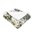 thumbnail image 3 of Lush Decor Camouflage Leaves Sherpa Reverse Throw, 60x50, Green, Single, 3 of 5