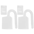 thumbnail image 3 of Portes de seguridad de 2 piezas Puertas de seguridad Clips de puertas de la mano anti-clip para la puerta del bebé (blanco), 3 of 4