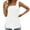 White, variant on Womens Summer Tops Red Solid Square Neckline Sleeveless Casual Tank Tops Camisole S