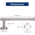thumbnail image 2 of LAICAIW Hand Towel Holder/Towel Ring, Thicken Stainless Steel Hand Towel Bar for Bathroom, Rustproof Wall Mounted Towel Rack, Contemporary Style Bath Accessories, 9 Inch (1 Pack, Brushed Nickel), 2 of 7
