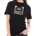 thumbnail image 3 of Plus Size Old School Mixtape Graphic Design Short Sleeve Cotton Jersey T-Shirt - Black XL, 3 of 4