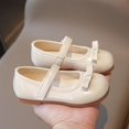 thumbnail image 3 of Owordtank Toddler Little Girls Ballet Shoes Baby Kids Princess Dress Wedding Strap Mary Jane Flats, 3 of 8