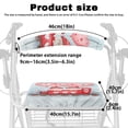 thumbnail image 6 of HELLHERO Love Seat and Backrest Covers Rollator Seat Cover Stain Proof for Parks Non-Slip Fit Lightweight, 6 of 7