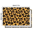 thumbnail image 5 of Yellow and Black Of Leopard Print Summer Placemats Table Placemats Set Of 6-Linen Kitchen Washable Placemats Table Mats 11.8"x17.7"Non-Slip Heat Resistant, 5 of 5