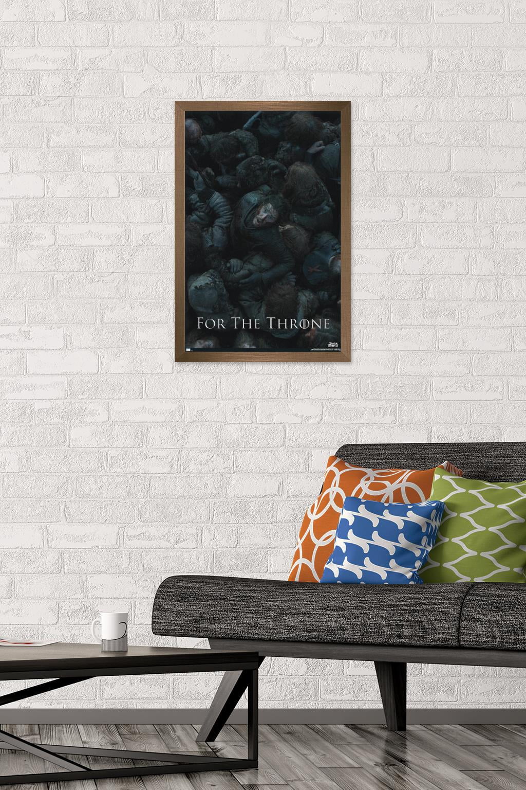 Game of Thrones - The Battle Wall Poster, 14.725" x 22.375", Framed