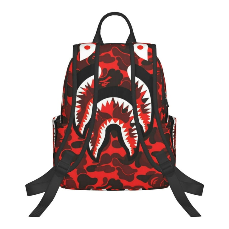 A Bathing Ape Color Camo Shark Day Pack navy