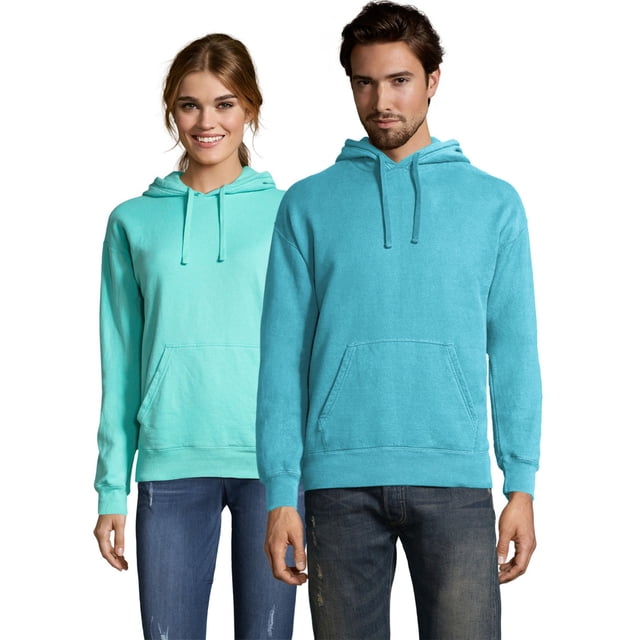 Hanes Chandail à Capuchon en Molleton Teint en Pièce ComfortWash pour Hommes Grande Taille, TG