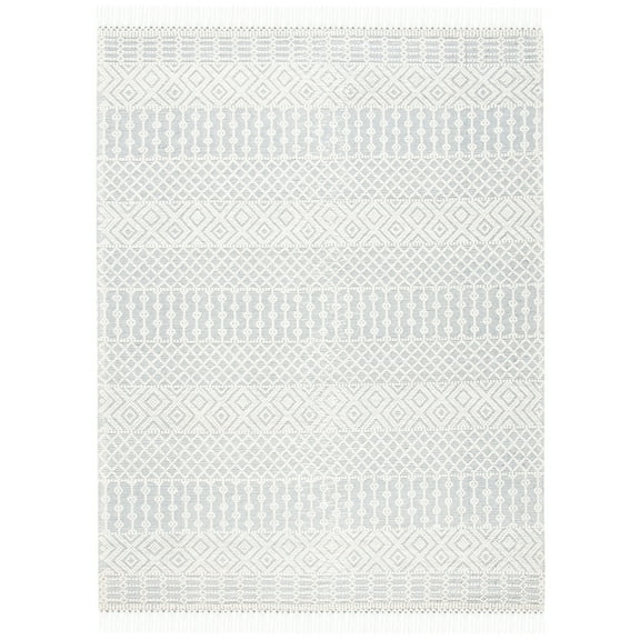 SAFAVIEH Natura Cordelia Southwestern Wool Area Rug, Ivory/Grey, 8' x 10'
