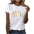 thumbnail image 2 of Xuyuer Easter Bunny Shirt for Women Cute Rabbit Graphic T Shirt Funny Short Sleeve Happy Easter Tee Tops Women's Round Neck Short Sleeve Easter Casual T-shirt, 2 of 4