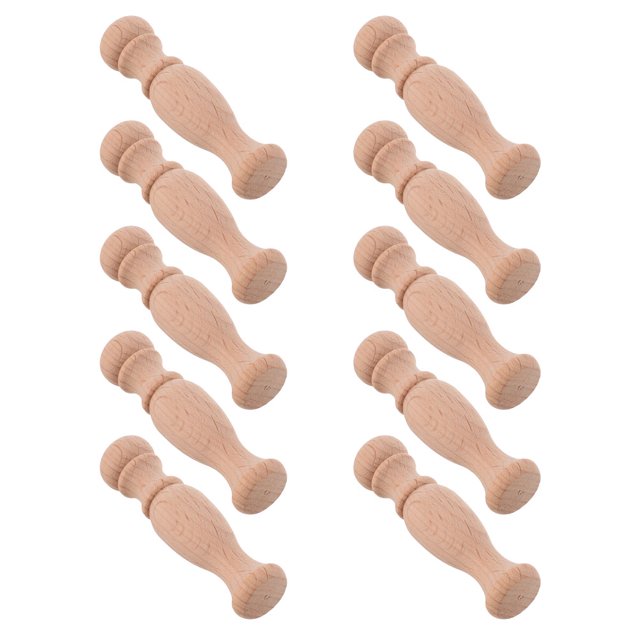 BRIGHTFUFU 10pcs DIY Unpainted Baluster Unfinished Roman Column Support for Classic Design Furniture Projects