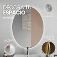 thumbnail image 2 of Espejo Luz Led Cálido Ovalado 80 X 120 Cm Decoración Hogar, 2 of 6