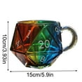 thumbnail image 3 of Rainbow 0 Dice Mug Game Mug Polyhedral Dice Coffee Cup With Handle Game Night Mugs For Tabletop Rpg & Lovers, 3 of 7