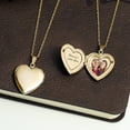 thumbnail image 3 of Picturesongold.Com " Sisters " Chinese Heart Locket - 3/4 inch x 3/4 inch in Solid 14K Yellow Gold, 3 of 6