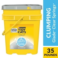 Purina Tidy Cats Clumping Cat Litter; Glade Clear Springs Multi Cat Litter