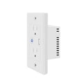thumbnail image 2 of Smart Wi-Fi  In Wall Outlet one USB Port 2 independent Sockets Work with Alexa, Google Assistant, App Control, 2 of 8