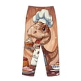 thumbnail image 3 of Lsque Dinosaur Baking Delight Print Women's Pajama Pants, Lounge Pant - Comfortable Home Wear,Elastic Waistband, Stylish Design-Large, 3 of 9