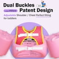 thumbnail image 7 of Dark Lightning USCG Approved Life Jacket for Kids, Toddler Swim Vest with Arm Floats for Pool, Flamingo, 7 of 7