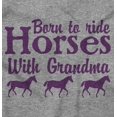 thumbnail image 2 of Born To Ride Horses With Grandma Romper Boys or Girls Infant Baby Brisco Brands 12M, 2 of 6