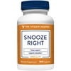 The Vitamin Shoppe Snooze Right, Supports Sleep and Relaxation with Chamomile, Valerian Root and Magnesium (100 Capsules)