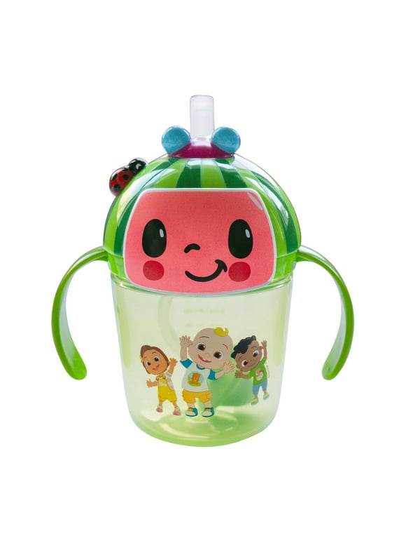 The First Years CoComelon Weighted Straw Trainer Cup, 7 oz  6 months