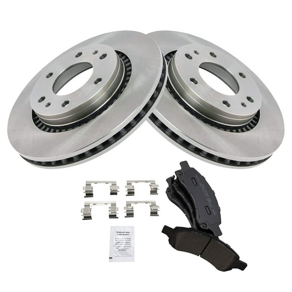 TRQ Front Brake Pad & Rotor Kit Brake Pads Brake Rotor Semi-Metallic Fits Select 2006-2007 Buick Rainier 2006-2009 Chevrolet Trailblazer GMC Envoy 2007-2008 Isuzu Ascender 2007-2009 Saab 9-7x