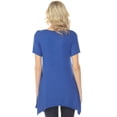 thumbnail image 3 of White Mark Short Sleeve Swing Tunic Top, Women's, S-XL, 3 of 6