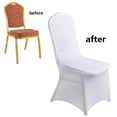 thumbnail image 6 of 50pcs Stretch Spandex Chair Cover for Wedding Party Dining Banquet Event (White, 50), 6 of 7