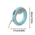 thumbnail image 3 of Retractable Dog Leash Heavy Duty Automatic Locking Mechanism Adjustable Length Durable ABS Leather Pet Walking for Outdoor Training, 3 of 5