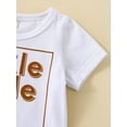 thumbnail image 5 of Bagilaanoe Newborn Baby Boy Short Pants Outfits Short Sleeve I LOVE MY MAMA Letter Print Crew Neck T-Shirt Tops + Tie-Up Shorts 3 6 12 18 24 Months Set, 5 of 9