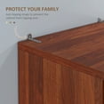 thumbnail image 5 of HOMCOM Kitchen Pantry, Freestanding 5-tier Storage Cabinet with 2 Adjustable Shelves for Dining Room, Living Room, Tan, 5 of 9