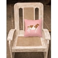 thumbnail image 2 of Carolines Treasures BB7827PW1818 Ayrshire Cow Pink Check Fabric Decorative Pillow, 18 x 18 in., 2 of 2