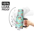 thumbnail image 3 of 40oz Pioneer Flower Floral Print Pattern Insulated Tumbler with Handle, BPA-Free Leak Proof Lid and Straws, Double Wall Vacuum, Hot 12h/Cold 34h, 3 of 6