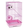 Prevue Pet Products 3-Story Hamster & Gerbil Cage, Pink