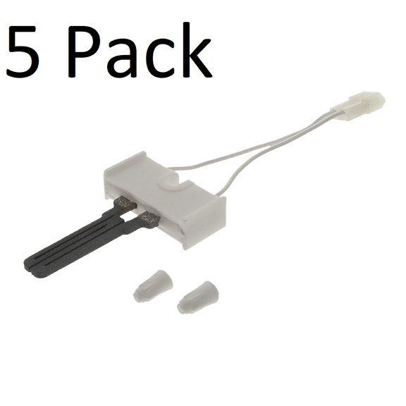 Gas Dryer Flat Igniter 5 Pack for Whirlpool, AP3109449, PS373025, 4391996