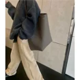 thumbnail image 5 of Bolso de mujer de gran capacidad, bolso de mano perezoso de cuero, bolso de un solo hombro, bolso de cuero genuino, mochila informal, bolso de cintura, bolso de cubo, 5 of 5