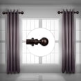 thumbnail image 2 of Serena 1.5" Side Curtain Rod 18 inch Long (Set of 2) - Cocoa, 2 of 2