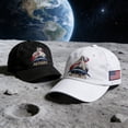 thumbnail image 3 of Artemis II Commemorative Hat, Space Exploration Souvenir, Patriotic Baseball Cap Patriotic Gift for Astronomy Lovers Black, 3 of 9