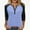 Blue 1, variant on ABATAB Color Block 3/4 Length Sleeve Tops for Women Trendy Henley V-Neck Henley Tunic Blouses Loose Fit Summer Fall Basic Shirts(X-Large,Purple 3)