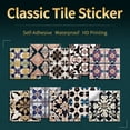 thumbnail image 2 of Azulejos de vinilo de estilo marroquí con película dura de cristal, adhesivos impermeables a prueba de humedad, papel tapiz para cocina y dormitorio, 10 unidades, 2 of 5