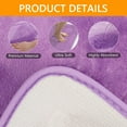 thumbnail image 3 of Tripumer Sets 3 Pieces Bathroom Mats Set Non Slip Memory Foam Bath Mats for Bathroom Shower Purple, 3 of 8