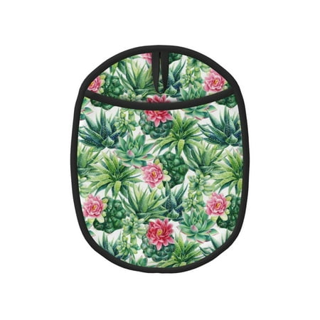 

Naloa Succulents 1 Silicone Pot Holders Oven Mitts Heat Resistant Hot Pads Non Slip Pot Holder for Kitchen Baking and Cooking 9.4 x 7.5 Inches