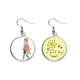 thumbnail image 1 of Miaoji pintura Cat Shopping Girl Pendiente Sol Flor Pendiente Joyas Moda Unbranded M, 1 of 3