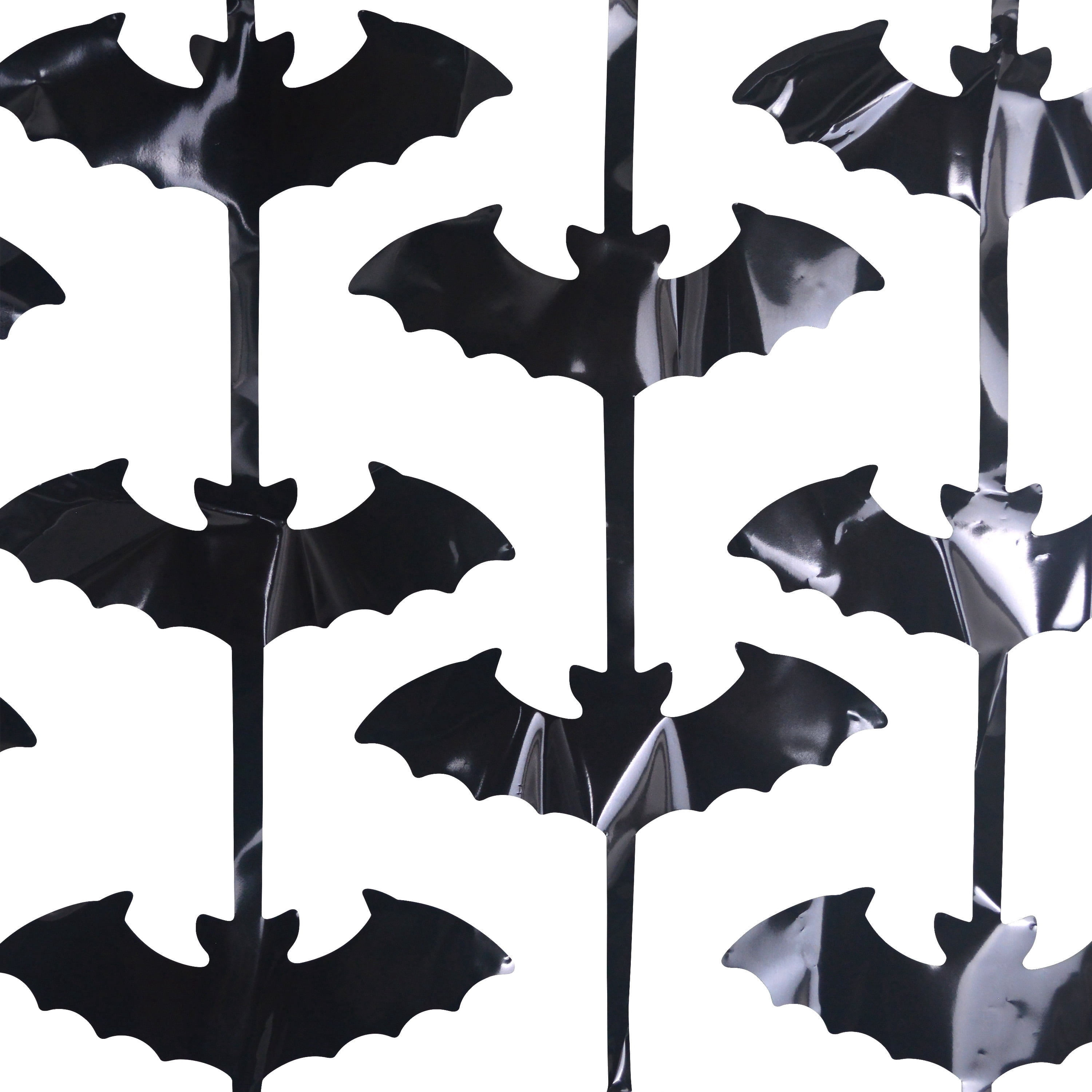 Bat Fringe Photo Backdrop, Black, 39" x 78", Halloween by Way To Celebrate
