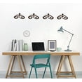 thumbnail image 6 of Set of 4 Scrolls Vinyl Decals Wall Stickers for Simple Home Décor, 3x5.5-Inch Each, Chocolate, 6 of 6