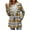Khaki a1, variant on Womens Plaid Wool Blend Pea Coats Fall Winter Single Breasted Trench Coat Notch Lapel Collar Jacket Overcoats with Pockets