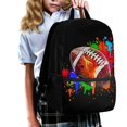 thumbnail image 3 of HUIACONG Colorful Splash Football School Backpack for Primary Students Large Capacity Ergonomic Breathable Adjustable Straps for Boys Girls Ages 6‑18 Daily Use, 3 of 6