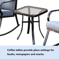 thumbnail image 6 of 3-Piece Patio Rocking Chairs Set, 2 Rocker Chairs with a Coffee Table Porch Deck Rocking Armchair with Cushions Garden Yard Lounge Chair, 6 of 8