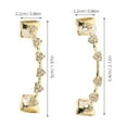 thumbnail image 2 of CTIRCHIU 1 Set Plated Rhinestone Grill Golden Design Teeth Accessory For Women Hip Hop Enthusiasts, 2 of 8